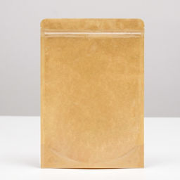 Цена за 50 шт. Пакет Zip-lock Крафт с прозрачной стенкой 18 Х 26 + 4 см