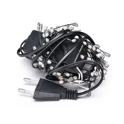 Электрогирлянда Мишура, 3м, 100 ламп, цветная, зеленый провод