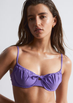 Top de bikini con aros y detalle de lazo - H&m фото 2