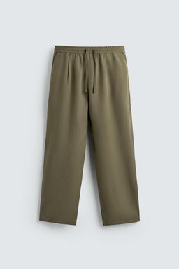 PANTAL?N FLUIDO RELAXED FIT / Oliva
