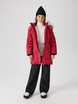 ACOOLA / Пальто детское для девочек Ida фуксия  фото 5