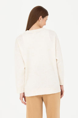 Женский свитер цвета экрю - U.s. polo assn фото 12