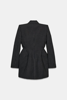 ZW COLLECTION PINSTRIPE BLAZER DRESS - Zara фото 7