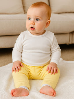 Ползунки-штанишки короткие желтые 213г (68, 44)