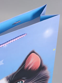 Пакет подарочный ламинированный «Мурлыка счастья», 33×42.5×10 см