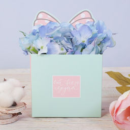 Цена за 2 шт. Коробка для мини букетов «От всего сердца», 12×20×10 см