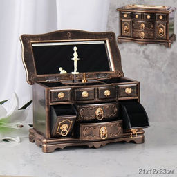 Шкатулка музыкальная + подарок / 63315B /уп 24/пластик