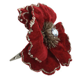 Цветок искусственный "Магнолия" (на клипсе), L15 W14 H8 см