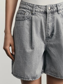 Джинсовые шорты со складками / Zarina фото 6