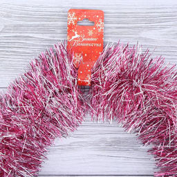 Цена за 10 шт. Мишура Снег d-10 см 200 см, микс - Зимнее волшебство фото 2