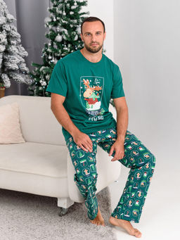 Пижама мужская 100% хлопок Все будет! - Оптима фото 2