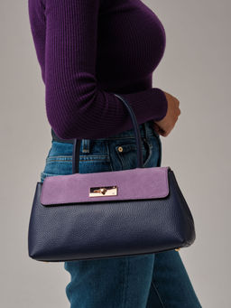 Сумка Deboro 30464 фиолетовый цветок