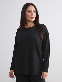 Bisiklet Yaka Oversize Kad?n Ti??rt