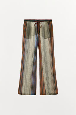 PANTAL?N PIJAMERO RAYAS ZW COLLECTION / Multicolor - Zara фото 6