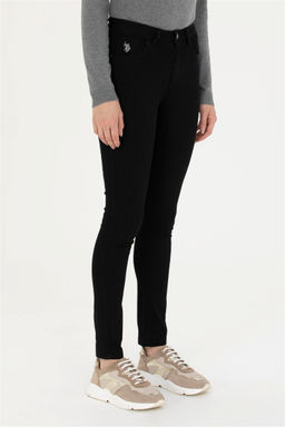 Брюки джинсовые женские U.S. Polo Assn черные  фото 2