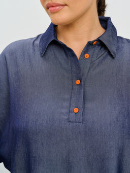 Туника женская MR018SS3 d.blue - Maxroses фото 5