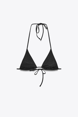 TRIANGLE DIAMANTE BIKINI TOP - Zara фото 17