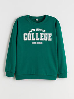 Bisiklet Yaka Erkek ?ocuk Sweatshirt