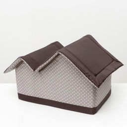 Домик двойной Вилла. 53 х 33 х 37 см, бязь, бежево-коричевый - Пижон фото 3