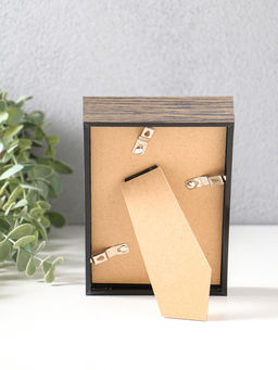 Фоторамка для фото 10×15 см «Ламберто», пластик, бежево-чёрный с под золотом, 16×11×3.5 см