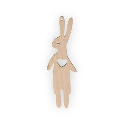 Заготовка для декорирования Mr. Carving ВД-534 Подвеска фанера 10 х 3 х 0.4 см №1 Зайчик