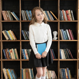 Джемпер детский школьный молочный Д-259 (140, 72)