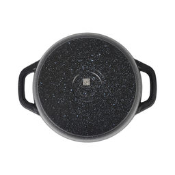 ЛА_АП_GRANIT (black) Кастрюля 3,5л со стекл крышкой, арт. кгч35а