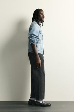 JEANS LOOSE CROPPED FIT / Carb?n - Zara фото 4