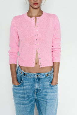 PLAIN KNIT CARDIGAN - Zara фото 17