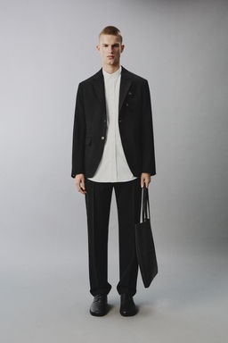 PANTAL?N TRAJE 100% LANA / Negro