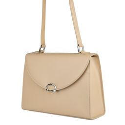 78001 beige, Женская кожаная сумка, Barcelo Biagi