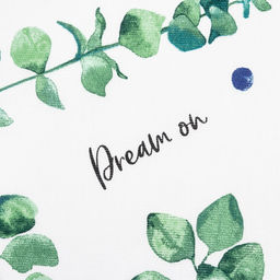 Шторы для кухни Доляна Eucalyptus 150*180 см- 2 шт, подхваты - 2 шт, 164г/м2, 100% хл  фото 3