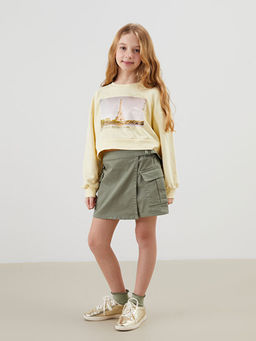 Beli Lastikli K?z ?ocuk ?ort Etek