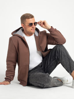 Толстовка мужская футер 3-х нитка начес пенье БАРС ШОКОЛАД