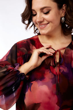 Костюм Элль стиль 2268/1 винный/красный  фото 3