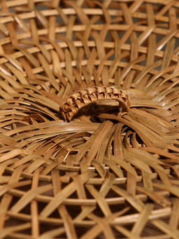 Корзина плетёная «Баскет», 40×40×60 см, бамбук, светлая