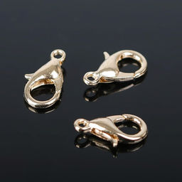 Цена за 4 шт. Замок карабин 10 шт. 12?7 мм, цвет золото