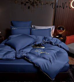 КПБ Denvol однотонный на резинке по кругу DENOR006 Евро