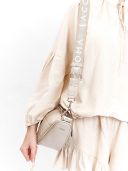 LACCOMA сумка Багира-Ф826-серый эко кожа хлопок  фото 9