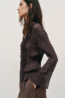 PANTAL?N RECTO 100% LINO / Vis?n - Zara фото 2