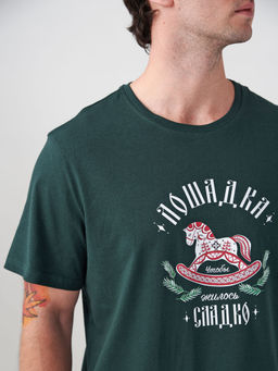 Пижама 100% хлопок мужская Лошадка - Оптима фото 5