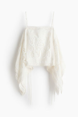 Top de tirantes con bordado ingl?s