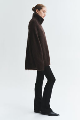 Jersey de cuello alto en mezcla de mohair - H&m фото 9