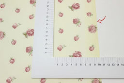 Сатин Величие роз - цветочки цв.шампань, (комп), ш.1.6м, хлопок-100%, 110гр/м.кв - Купава фото 5