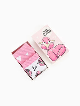 Носки женские KAFTAN Лама, набор 2 пары, размер 36-40