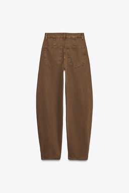 TRF BAGGY BALLOON MID-WAIST JEANS - Zara фото 8