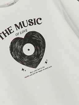 Bisiklet Yaka K?z ?ocuk Ti??rt