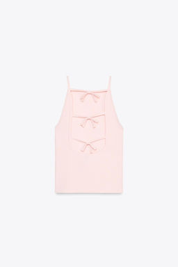 KNIT CUT OUT TIE TOP - Zara фото 15