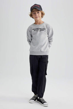 Брюки-карго для мальчиков - Defacto фото 2