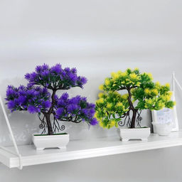 Бонсай искусственный в горшке «Мелкие пушистики», 26×24 см, МИКС